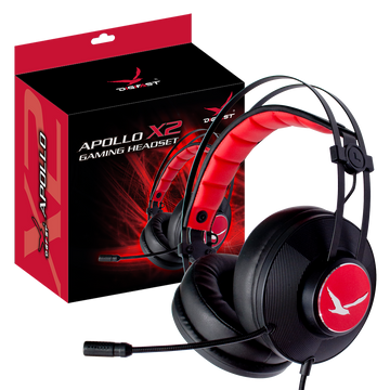 Digifast Headset Apollo Series X2, Lightweight, Noise-Canceling Adjustable Microphone, Remote Vol/Mic Control, Plug & Play, 3.5 mm audio jack