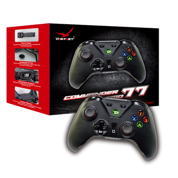 DIGIFAST Commander Series Gaming Wireless Controller, 10-Hour Rechargeable Battery, 1-Million Button Presses