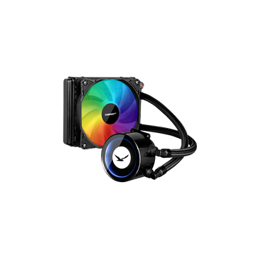 Digifast AIO Notos N12 Liquid CPU Cooler, N12, 120mm Radiator, ARGB Heatsink, Pump and Fans, Sync Lighting for major motherboards