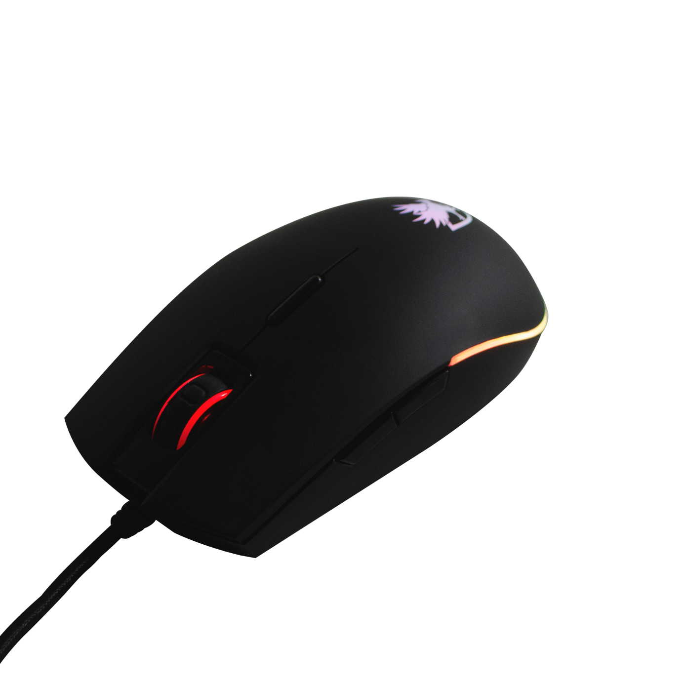 Digifast Nightfall NF24 RGB Gaming Mouse, Symmetrical Design, 50 Million Click Durability, 8 Programmable Buttons, Dynamic DPI, Customized Color, DPI