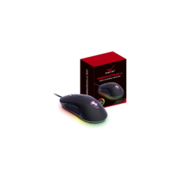 Digifast Nightfall NF12 RGB Gaming Mouse, Adjustable Weight, 20 Million Click Durability, 7 Programmable Buttons, Dynamic RGB, Customizable Color, DPI