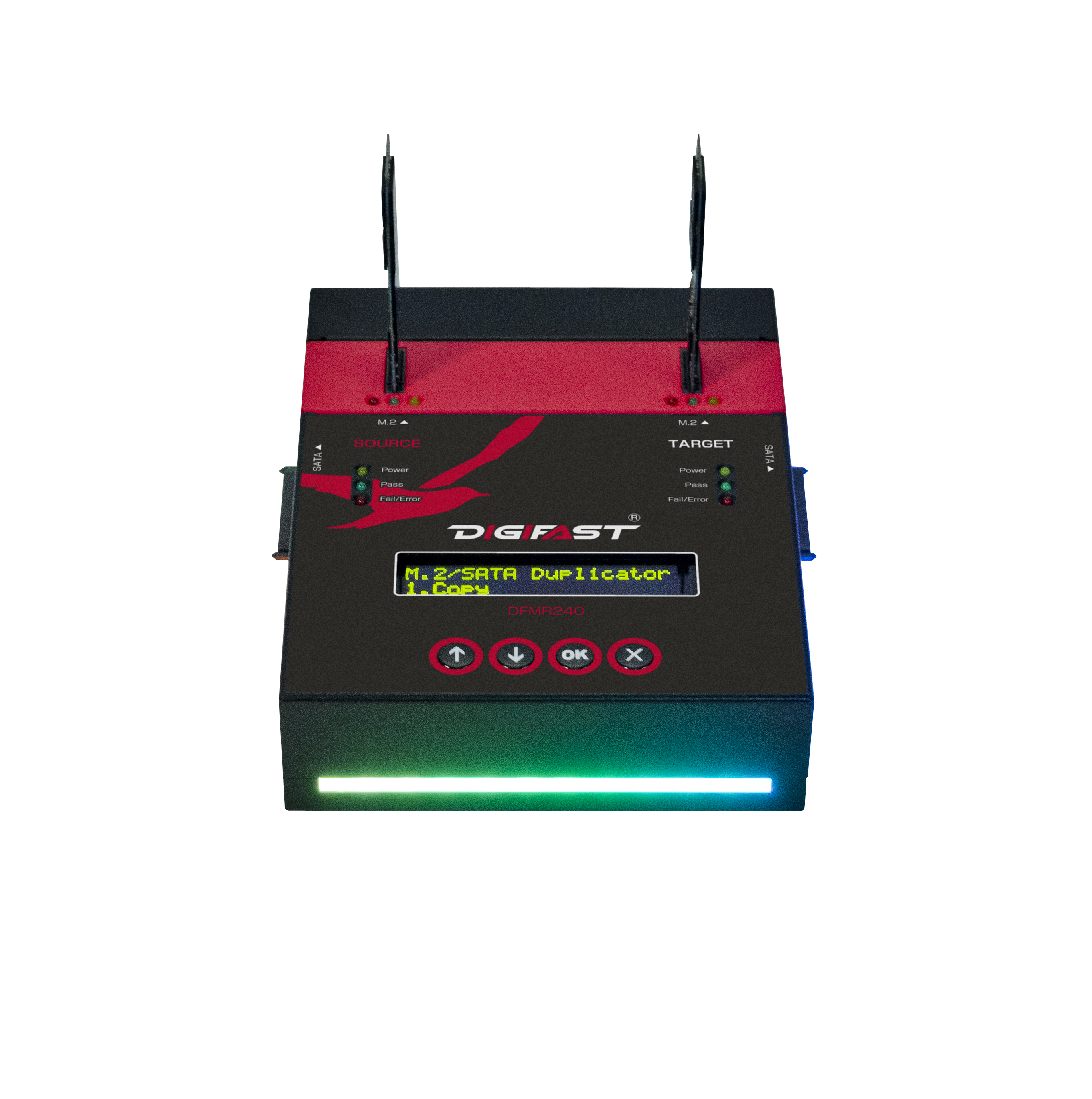 M.2 Duplicator - M.2 NVMe SATA RGB Cloner And Eraser 1-1