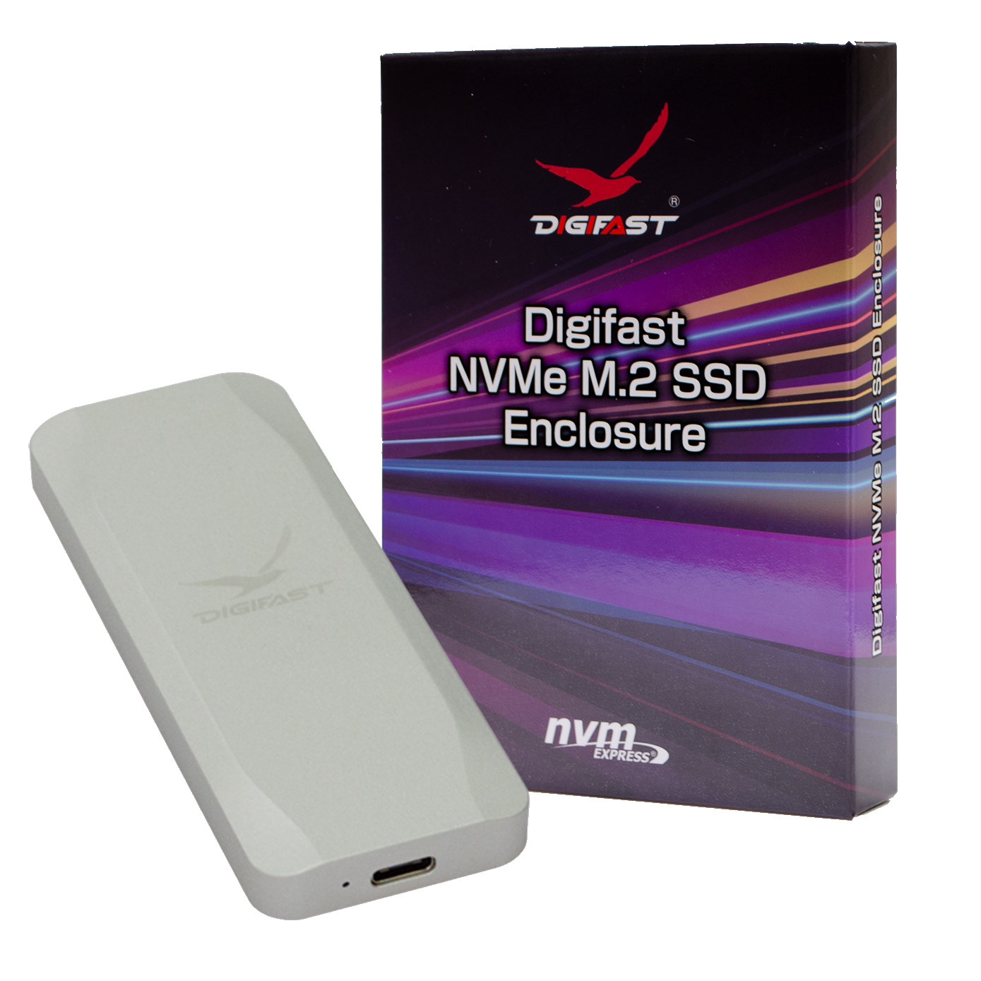 Digifast M.2 NVMe SSD Enclosure, USB3.1 GEN2 Type-C (10 Gbps), Aluminum